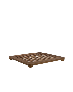Bound King Bed Base - Deep Oak