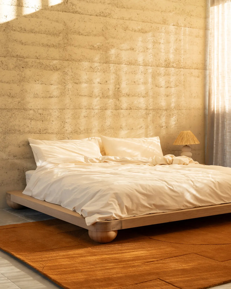 Bound Queen Bed Base - Oak