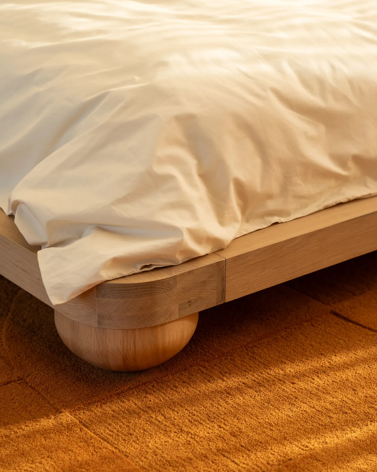 Bound Queen Bed Base - Oak