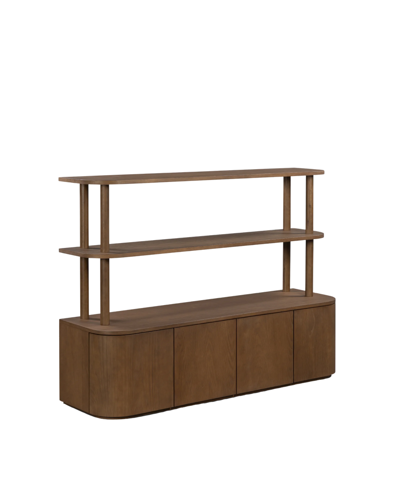 Breeze Shelving Unit Medium - Deep Oak