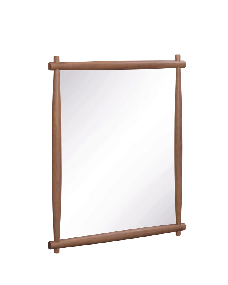 Brim Wall Mirror - Deep Oak