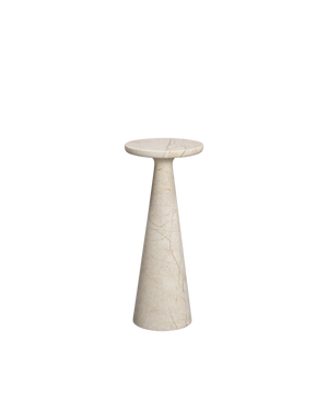 Brooks Tall Side Table - Desert Rose Marble