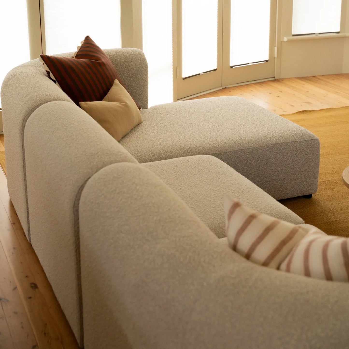 Berg 4 Seater LHF Chaise Sofa - Copenhagen Grey