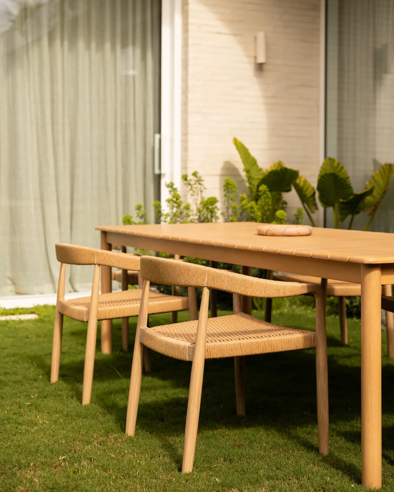 Burnett Outdoor Dining Table 240cm - Eucalyptus