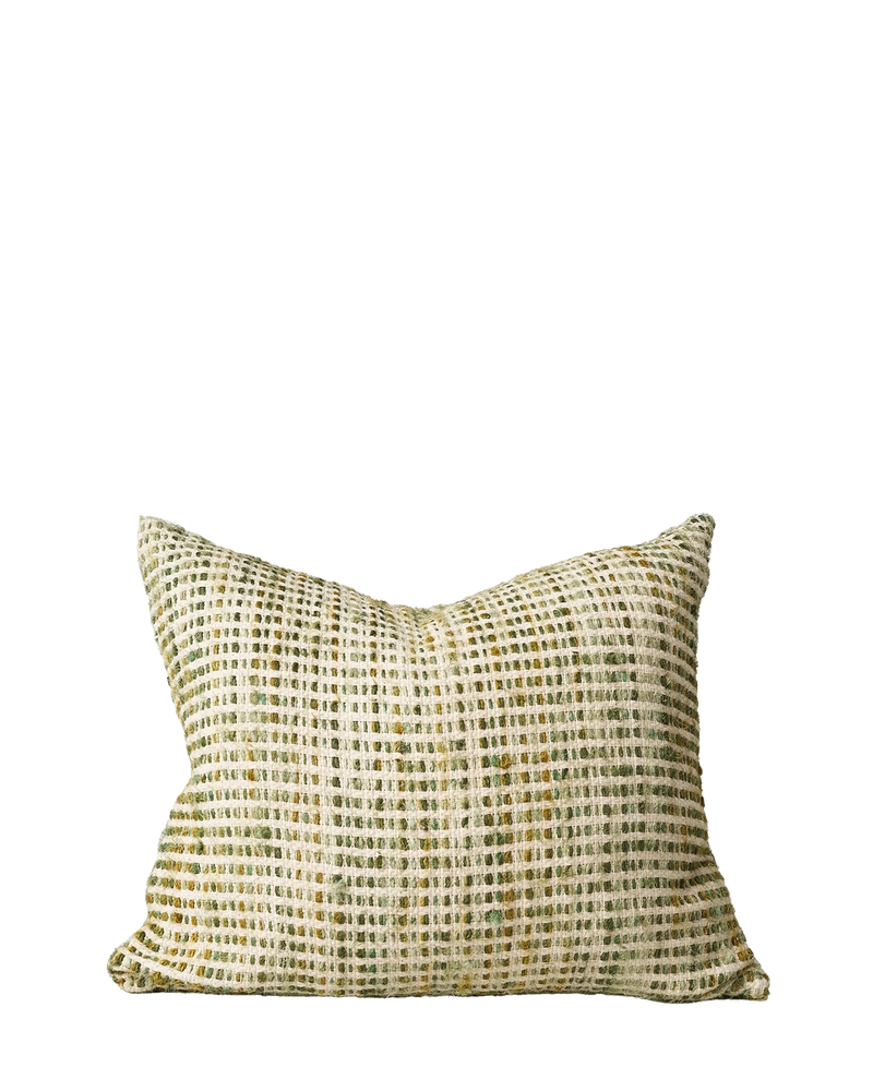 Valerie Woven Cushion 55cm x 45cm - Kale/Multi
