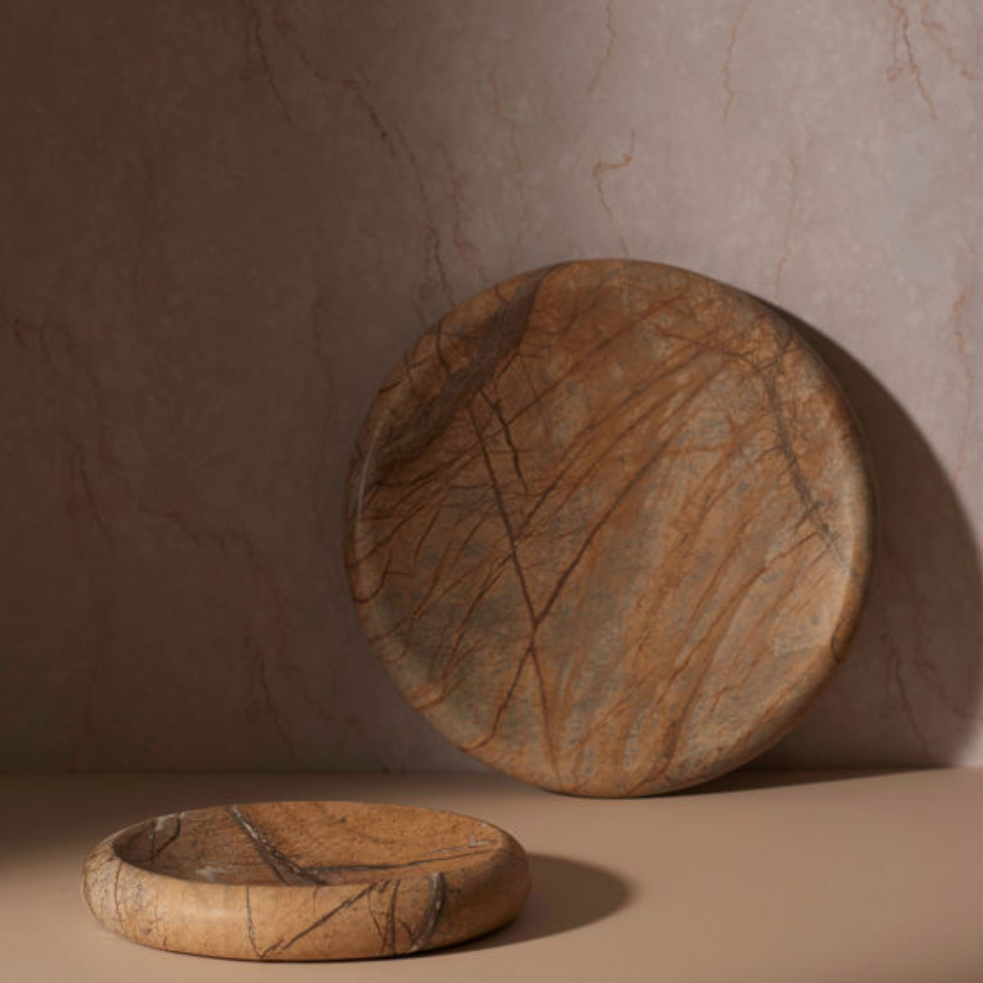 Mesa Tray - Forest Brown Marble