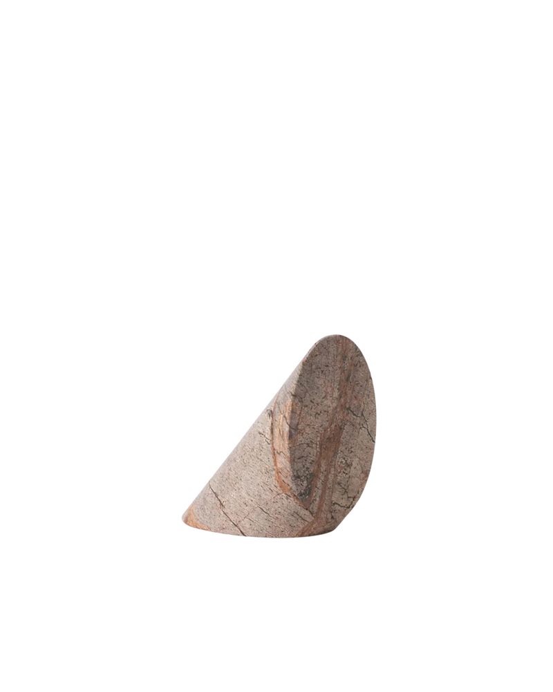 Geo Marble Wedge - Forest Brown