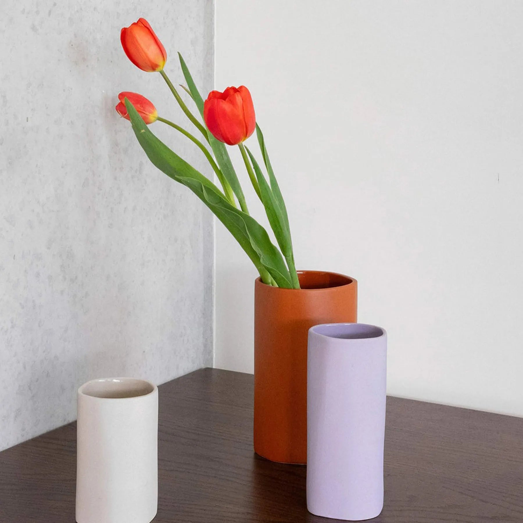 Fossil Vase Mini Large - Lilac