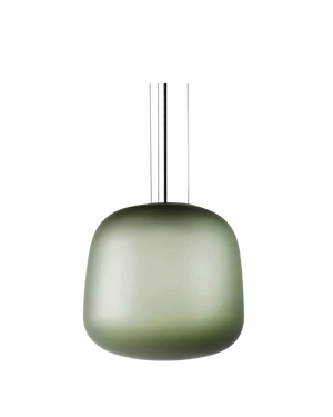 AB Large Pendant - Frosted Smoke Grey/Green