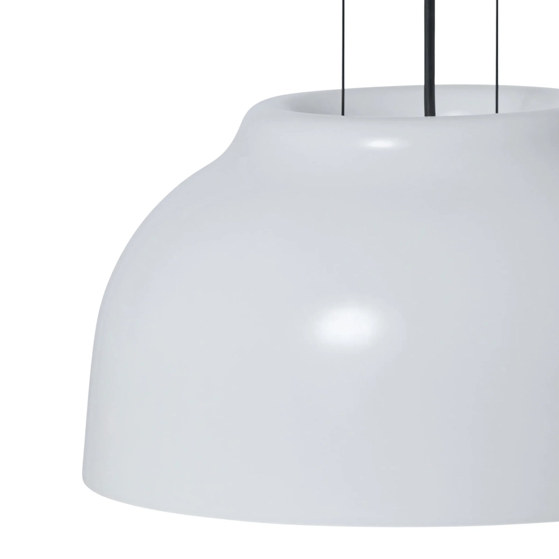 Port Pendant Large - White/Black Cable