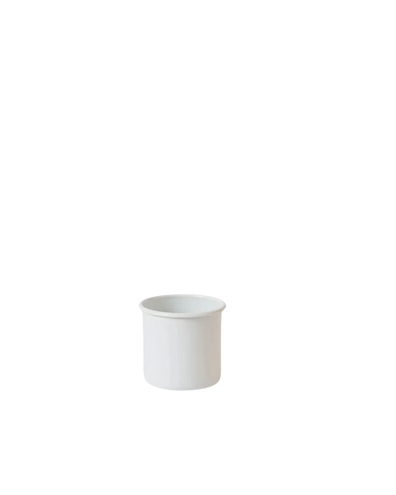 Enamel Utensil Holder Small - White