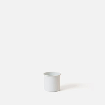 Enamel Utensil Holder Small - White