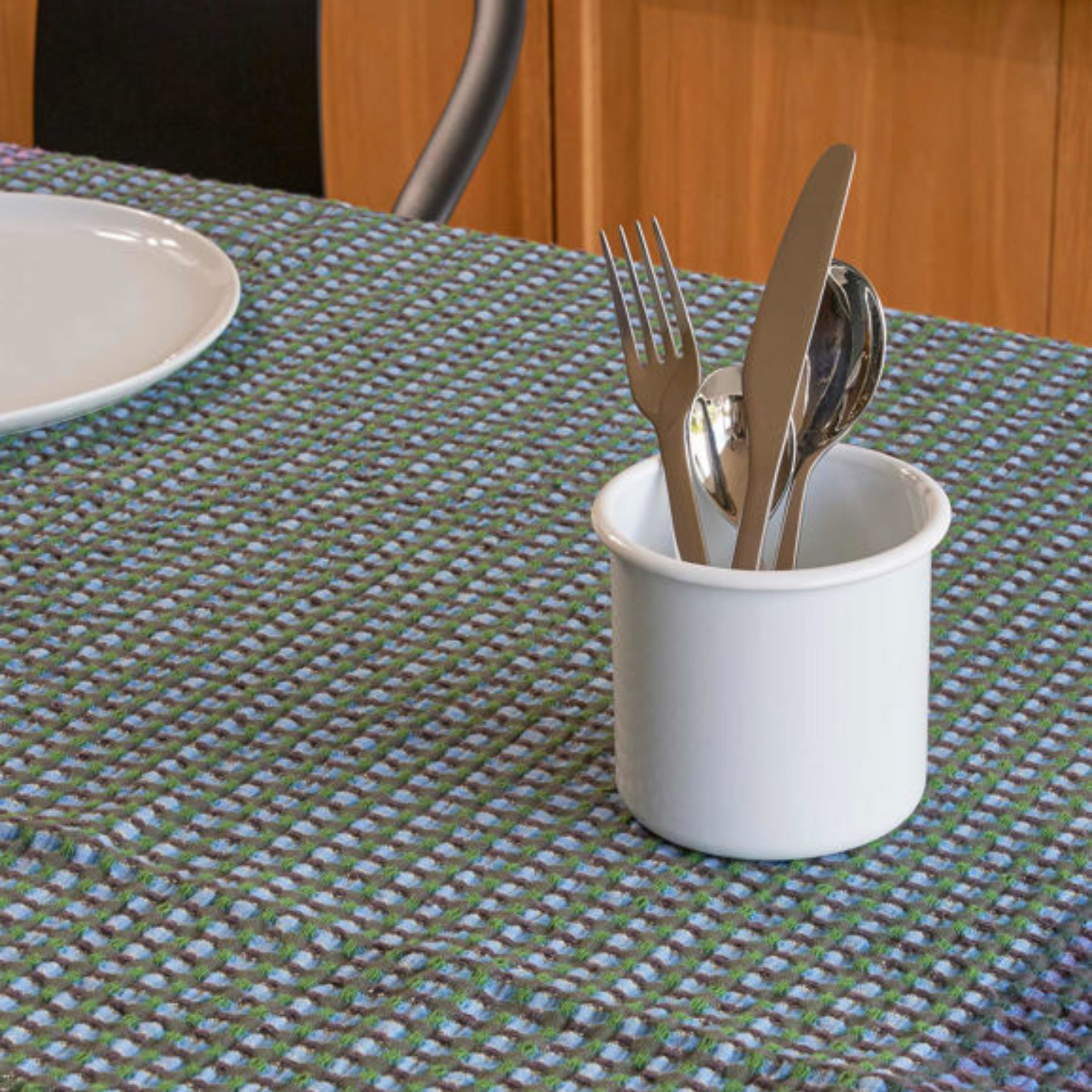 Enamel Utensil Holder Small - White