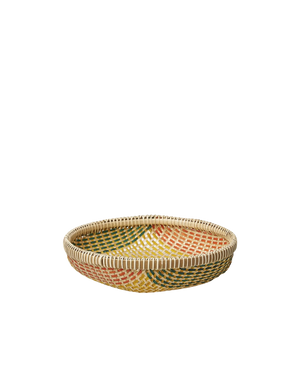 Thao Woven Basket Small - Yellow/Multi
