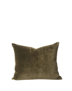 Cotton Velvet Cushion - Ivy