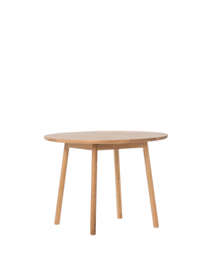 Radial Round Dining Table 100cm - Natural Oak