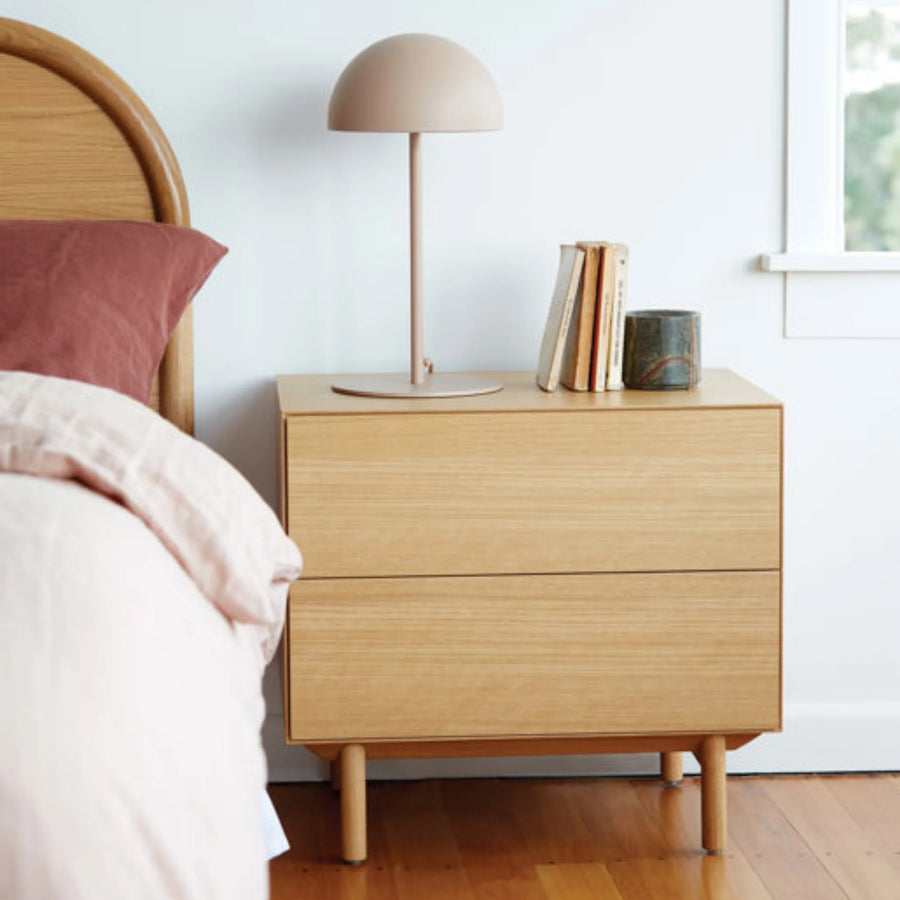 Compound Bedside Table - Oak