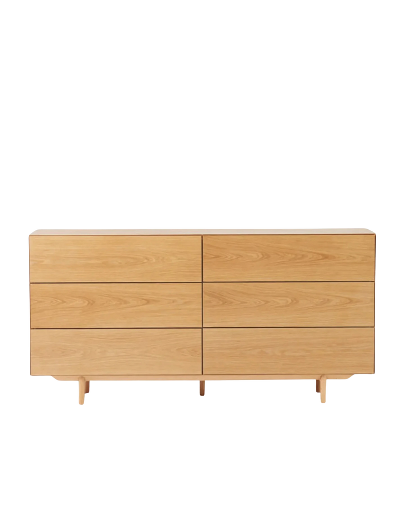 Compound 6 Drawer Chest - Oak