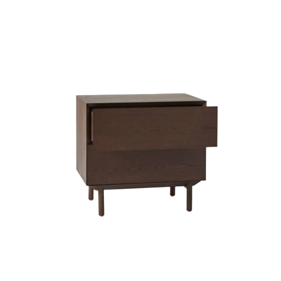 Compound Bedside Table - Dark Oak
