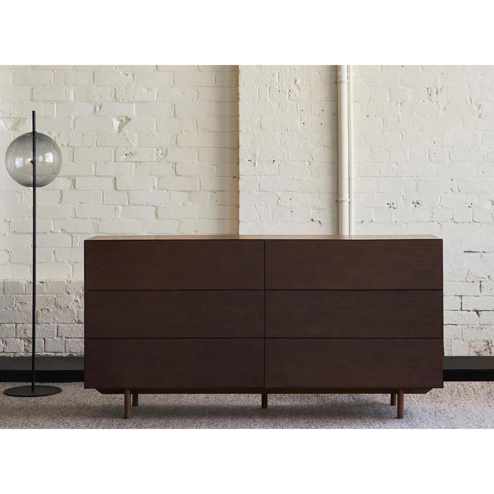 Compound 6 Drawer Chest - Dark Oak