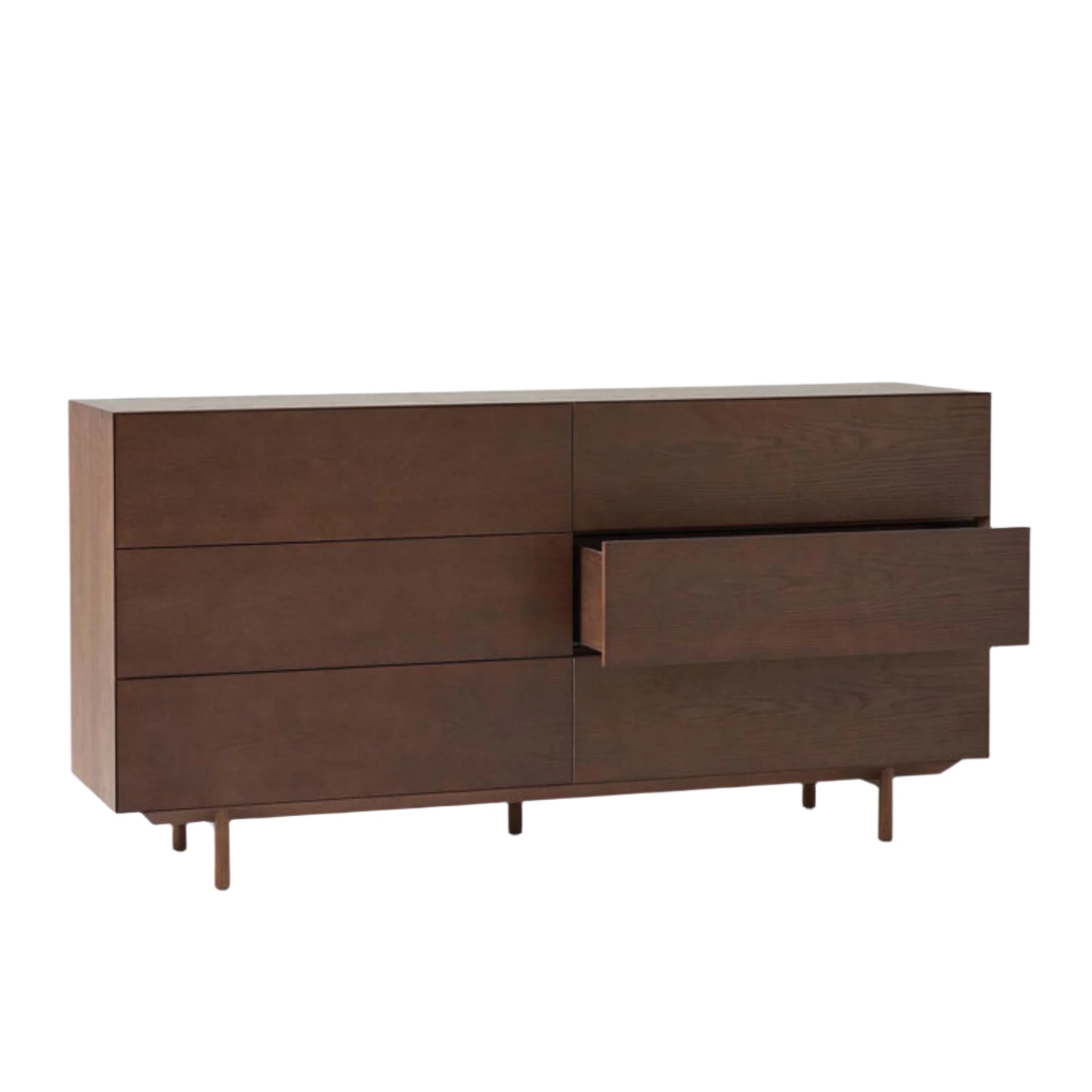 Compound 6 Drawer Chest - Dark Oak