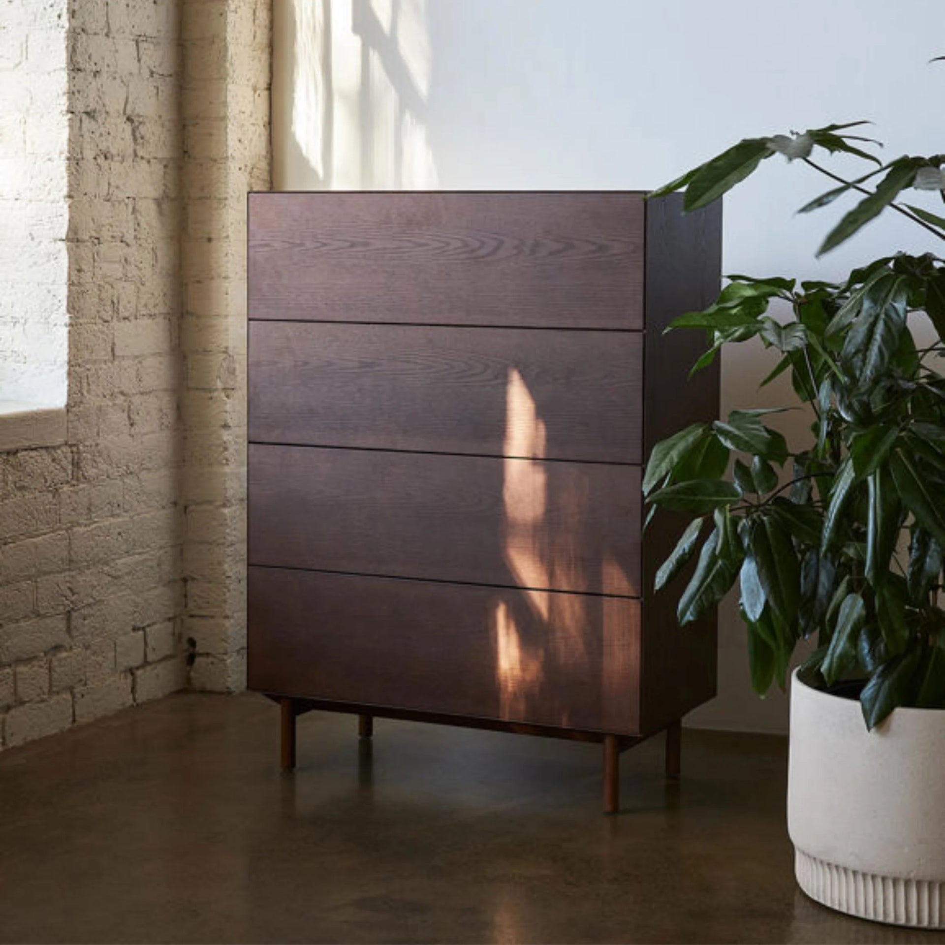 Compound 4 Drawer Chest - Dark Oak