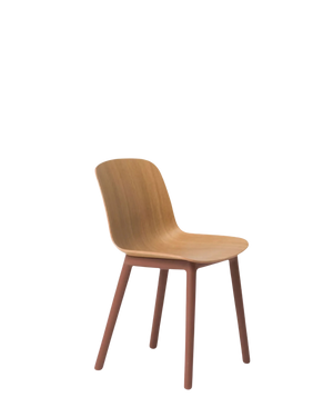 Acre Dining Chair - Oak/Brick Red