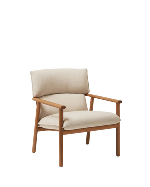 Label Armchair High - Oak/Ecru