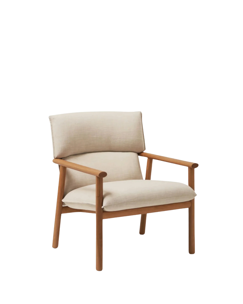 Label Armchair High - Oak/Ecru
