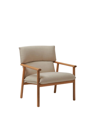 Label Armchair High - Oak/Beige