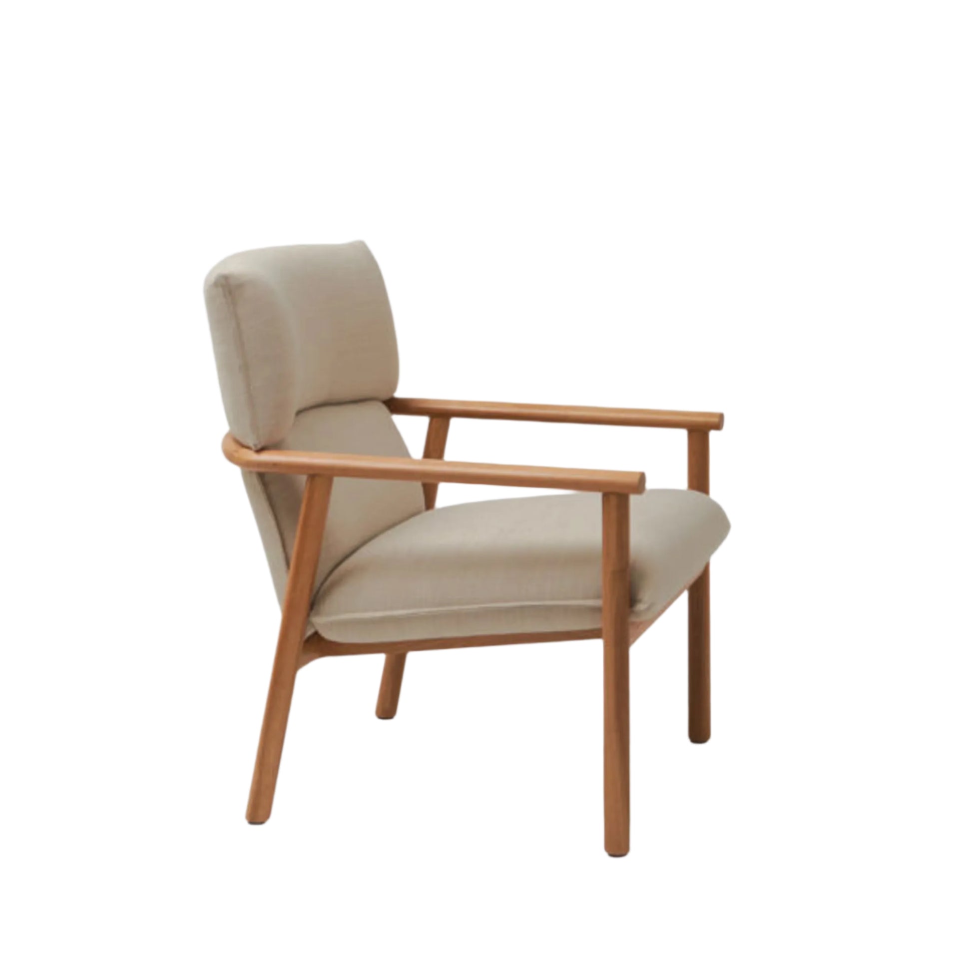 Label Armchair High - Oak/Beige