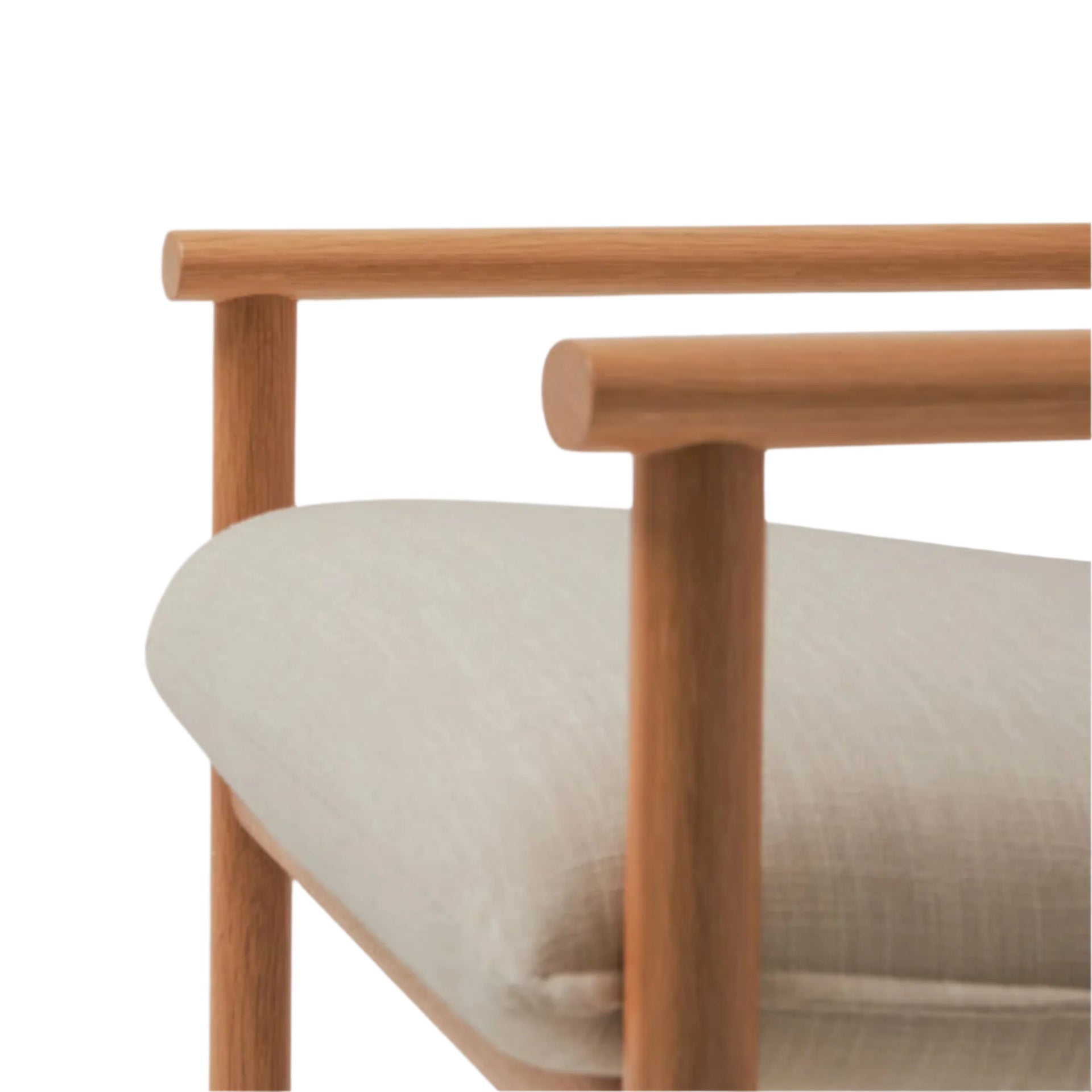 Label Armchair High - Oak/Beige