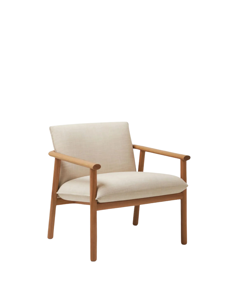 Label Armchair - Oak/Ecru