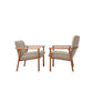 Label Armchair - Oak/Beige