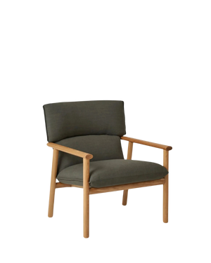 Label Armchair High - Oak/Olive