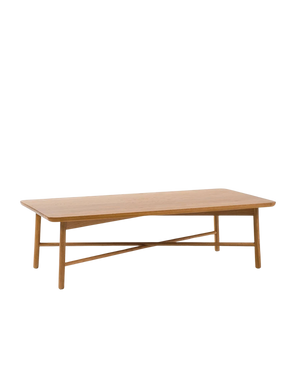 Radial Rectangular Coffee Table - Oak