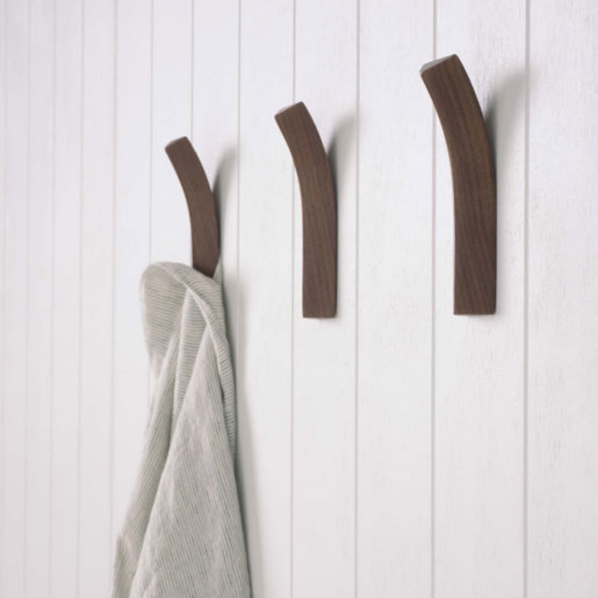 Bow Wall Hook - Walnut