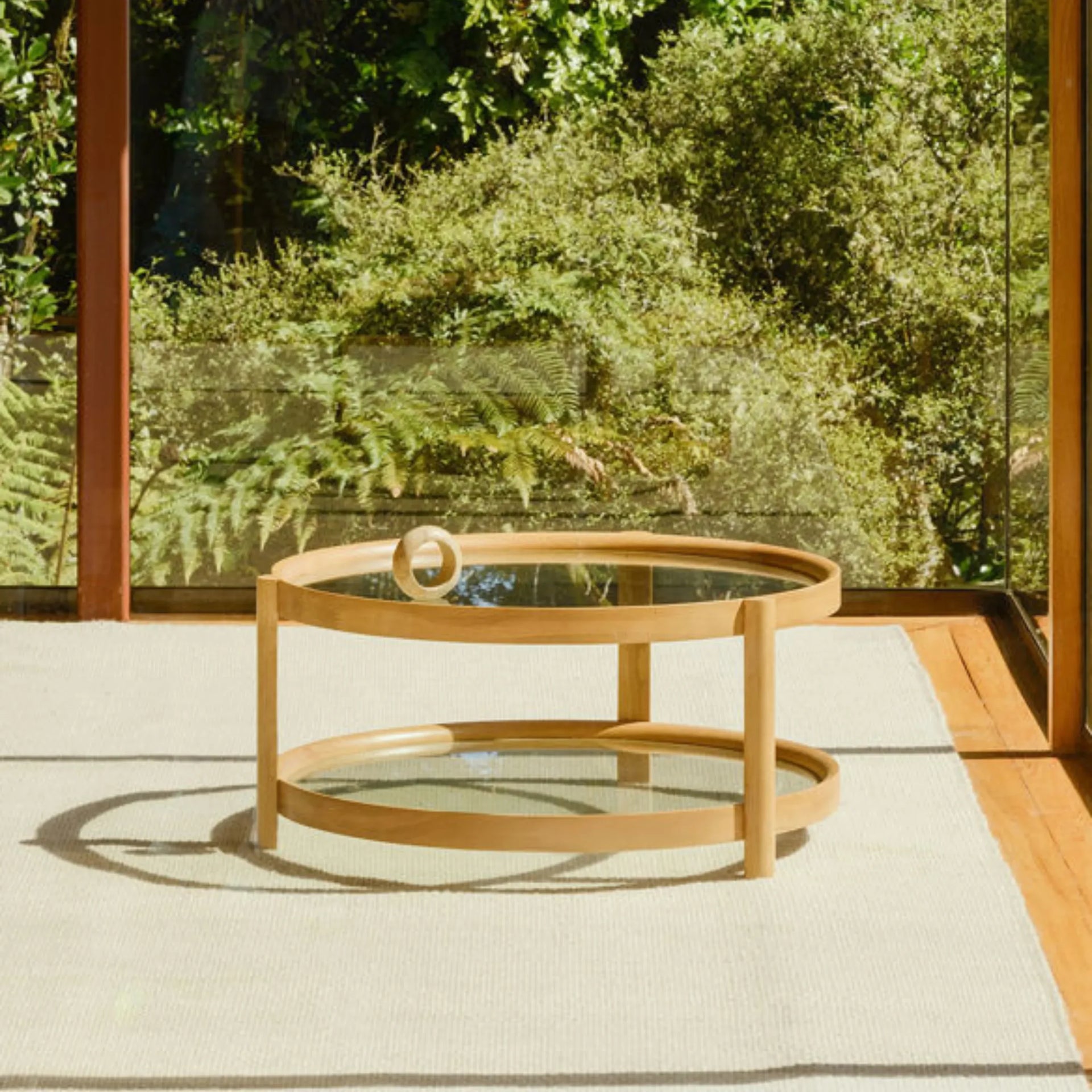 Column Coffee Table - Oak