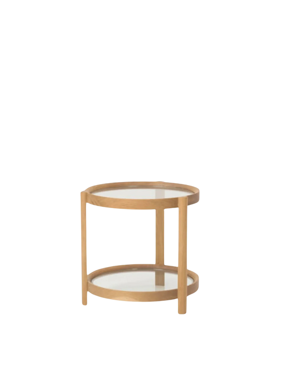 Column Side Table - Oak