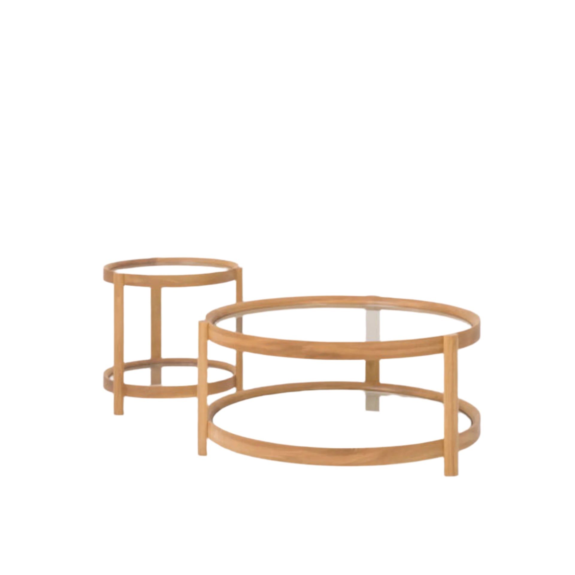 Column Side Table - Oak