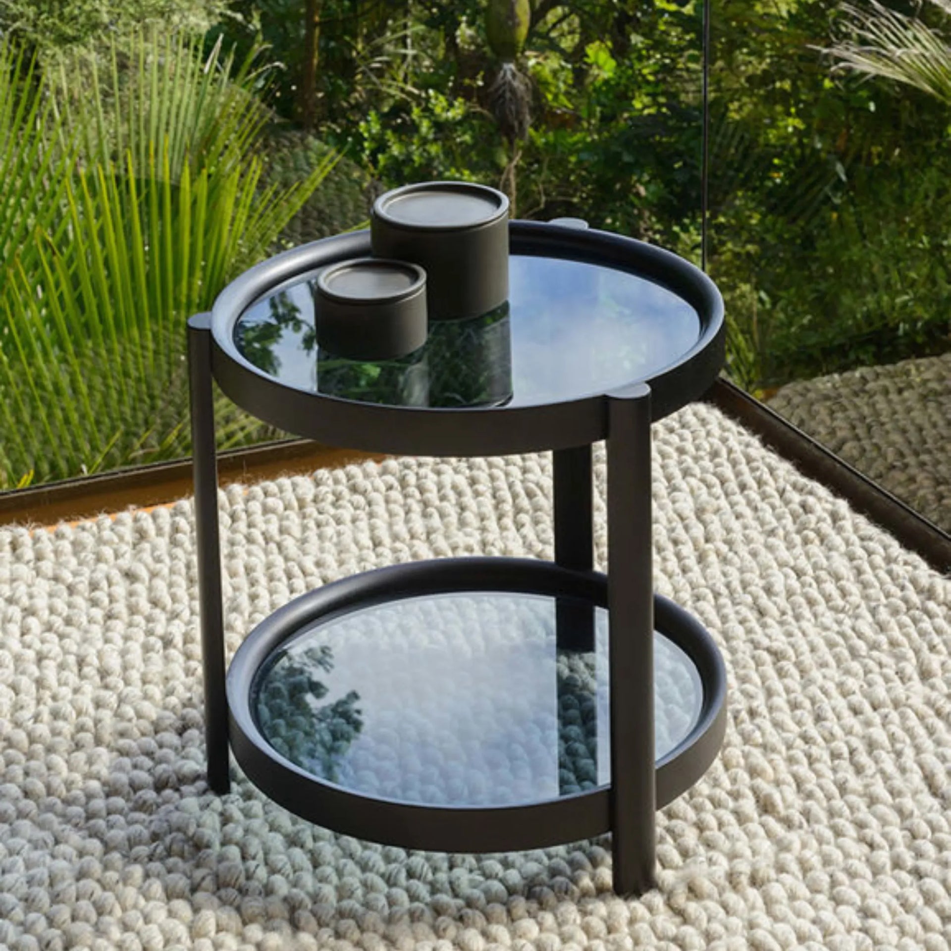 Column Side Table - Black