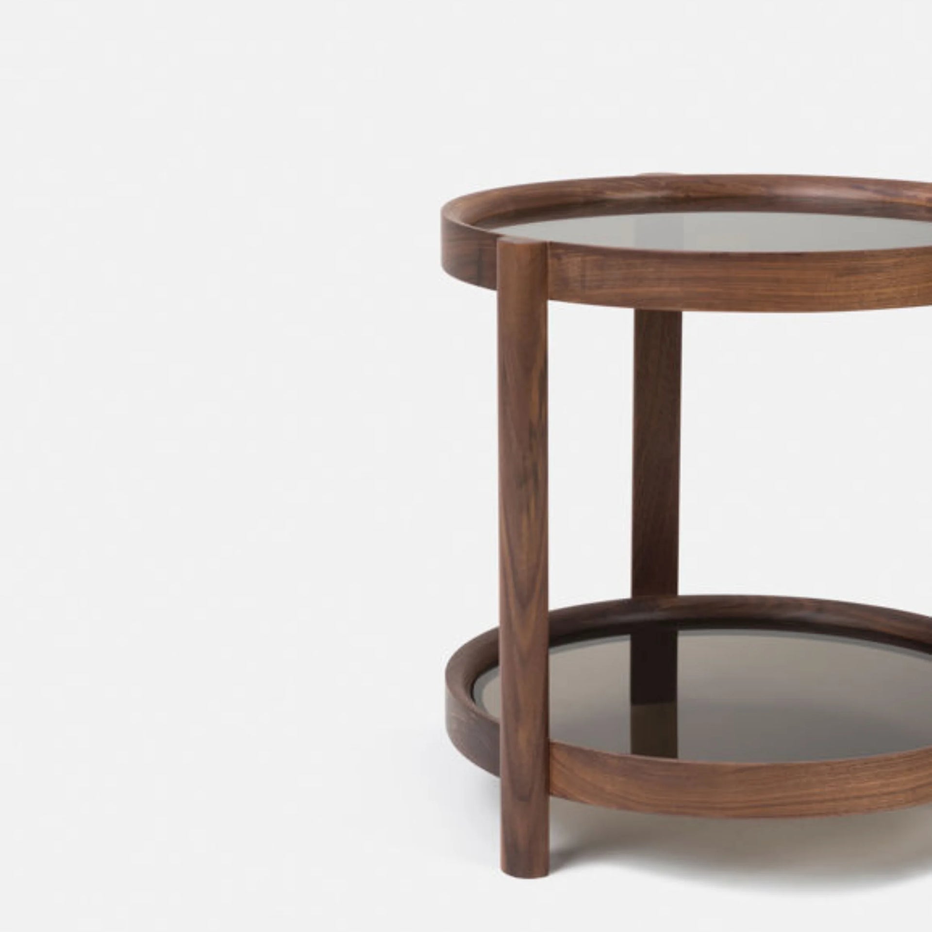 Column Side Table - Walnut
