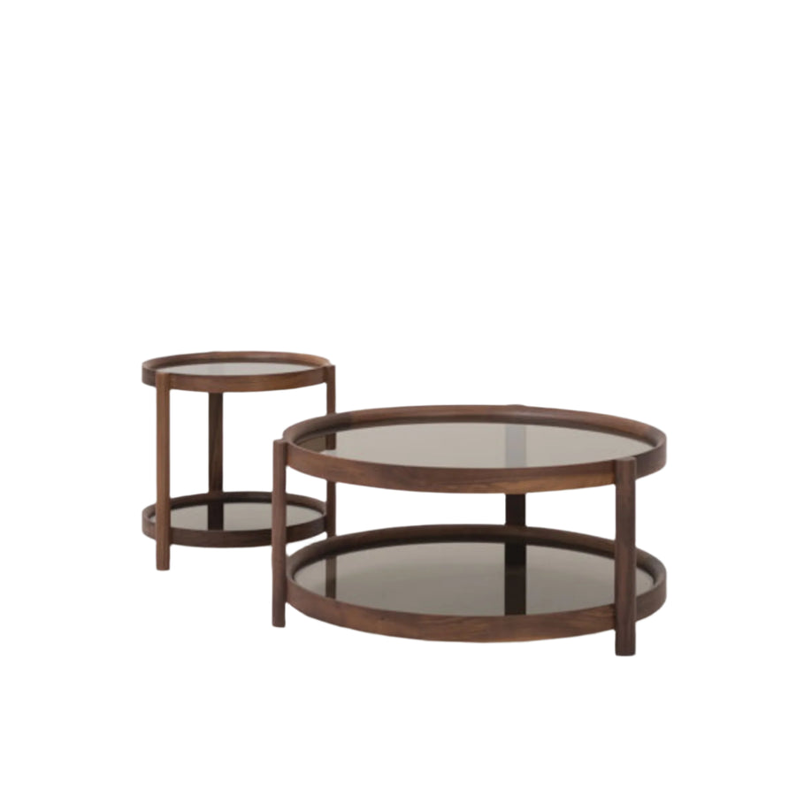 Column Side Table - Walnut