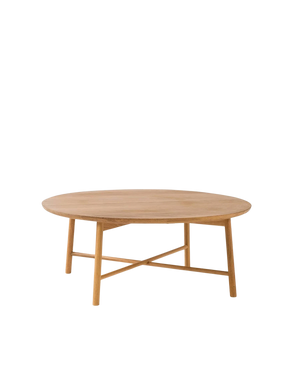 Radial Round Coffee Table - Oak