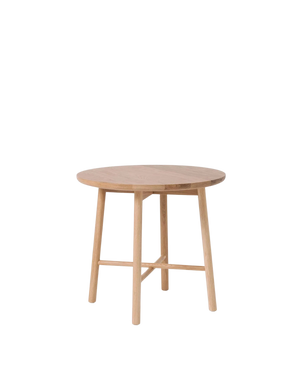 Radial Round Side Table - Oak