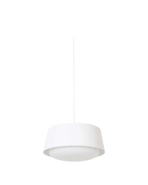 Ellipse Short White Pendant - Large