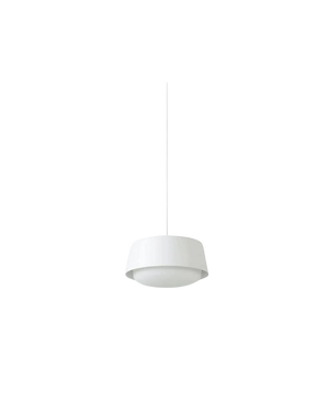 Ellipse Short White Pendant - Small