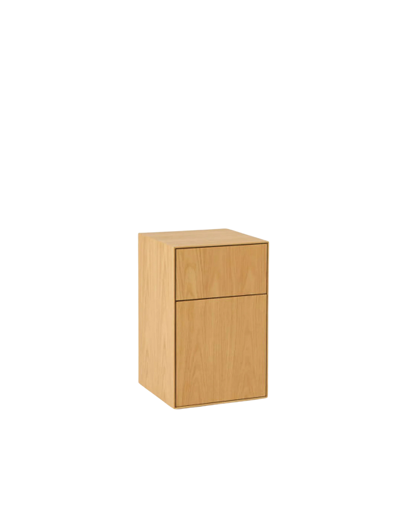 Plinth Bedside Right Hand - Oak