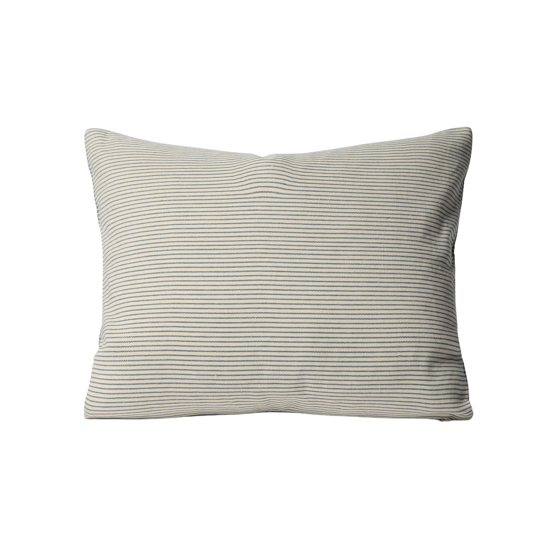Reversible Pinstripe Cushion - Cod/Coconut