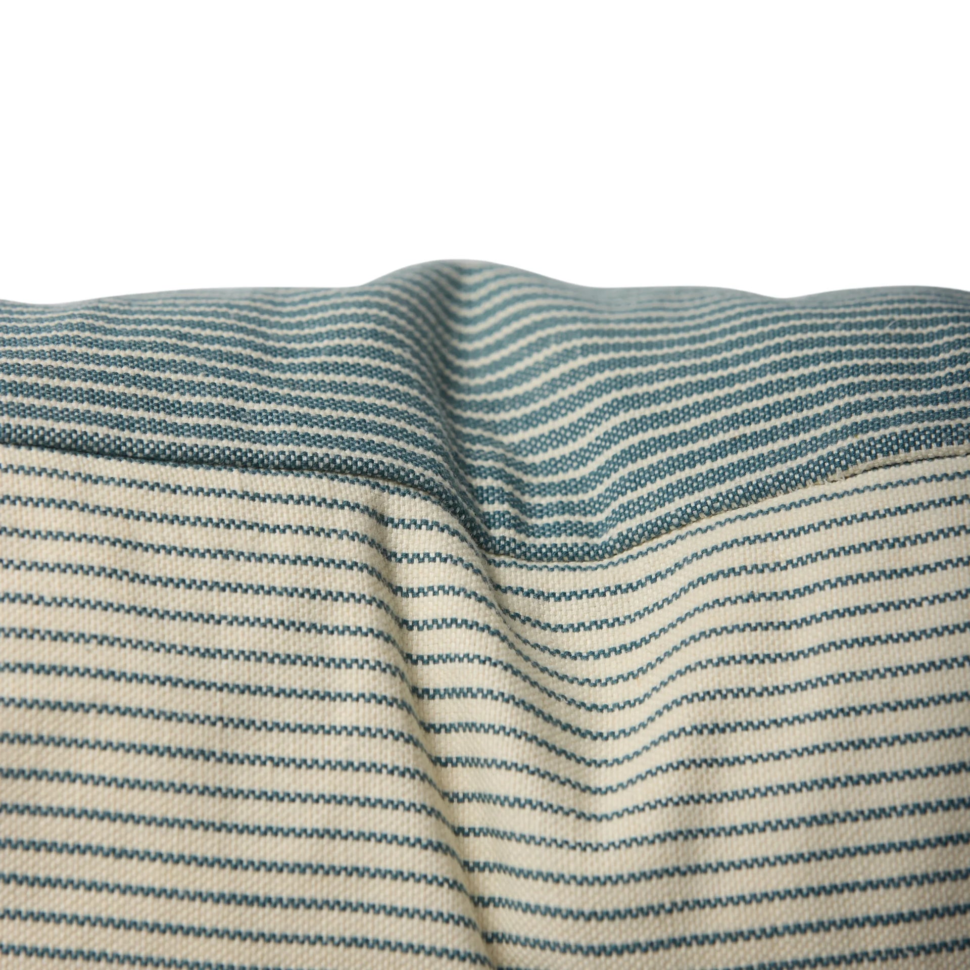 Reversible Pinstripe Cushion - Cod/Coconut